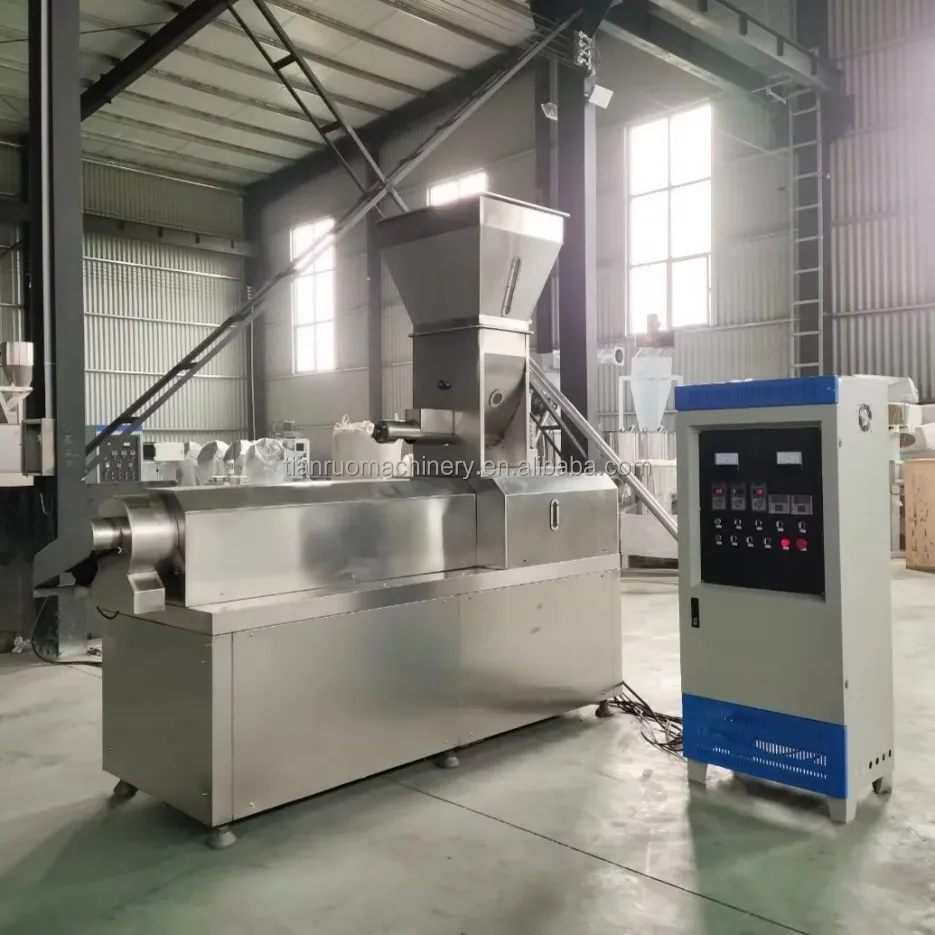 factory price rice corn chips puffing machine  rice wheat corn puff snack extruder machine price