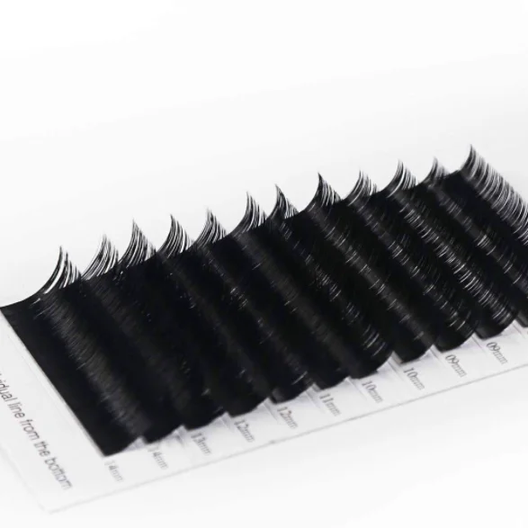Wholesale Price Korean super soft 100% Hand Made matte flat mink eyelashes extention 3D individual eyelash extension