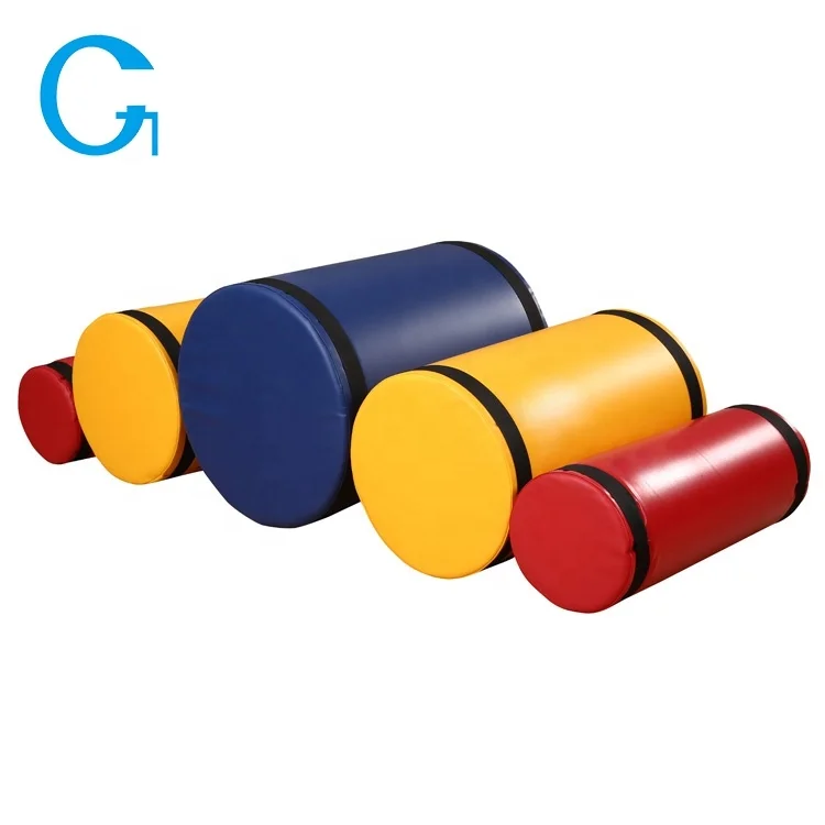 Kids soft play climbing cylinder Kids Column Cylinder Hill Crawly Bumps Climber