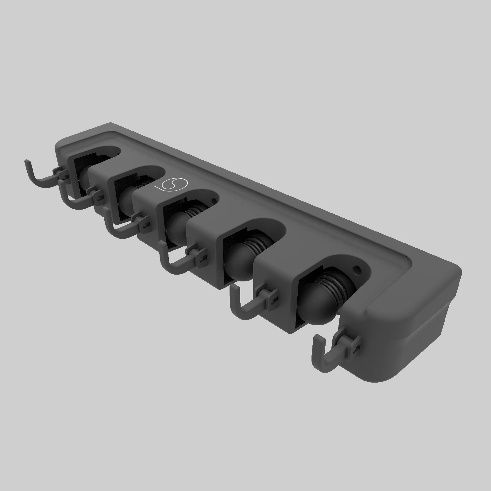 
Snowball garden tools Holder Wall Mount with 6 hooks mop broom tool holder 