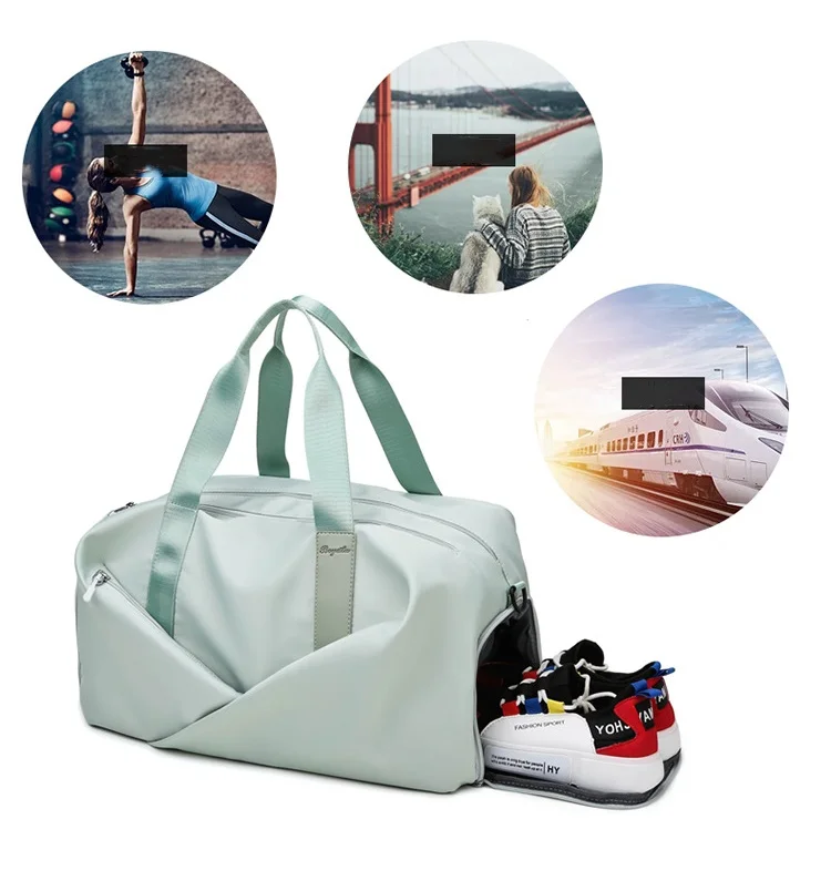High Quality Lightweight Travel Weekender Bag For Women Men Hand Luggage Dry-Wet Separation Sports Fitness Bag