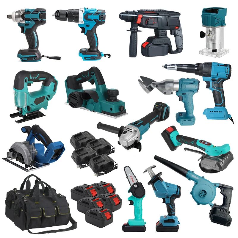 Набор электроинструментов Makitas XT1500, Электрический ударный гайковерт с литий-ионным аккумулятором, комплект из 15 предметов, 21 в