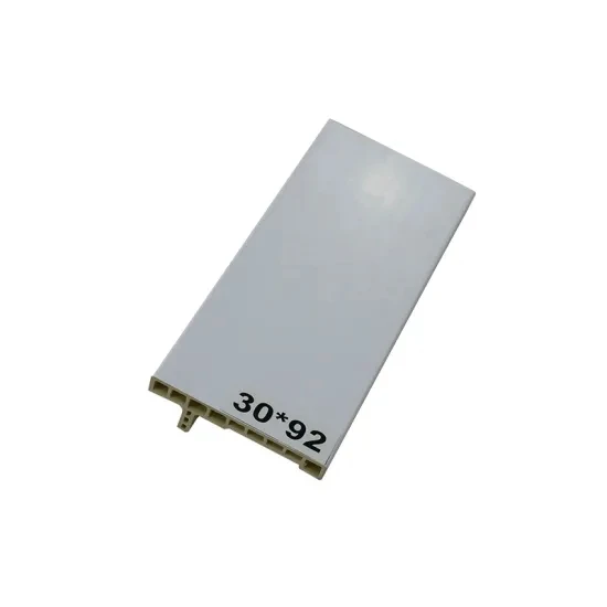 Waterproof pvc laminate painting raw material wpc E type Casing Door frame Wpc