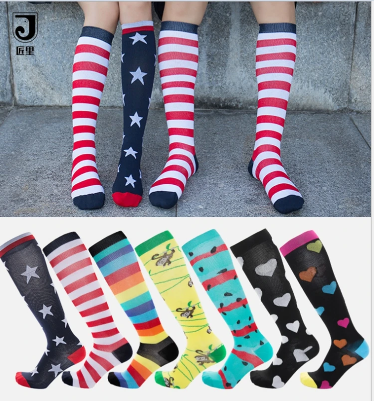 JL-Y002 Newest sale solid color organic cotton material warm girls knee high socks