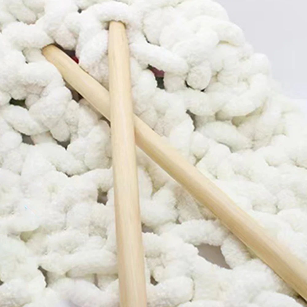 20mm Multi-Color Chunky Crochet Yarn Knitting Woven Blanket Core Strip Line Ice Strip Yarn for Craft DIY