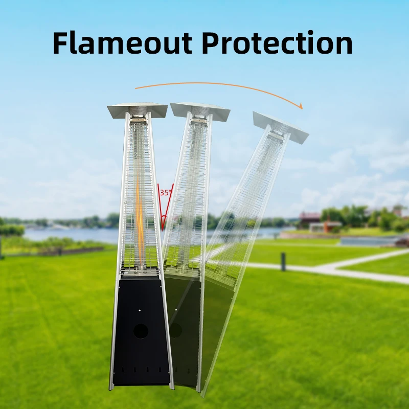 Stainless Steel Heater Gas Patio Pyramid Outdoor Portable Heaters