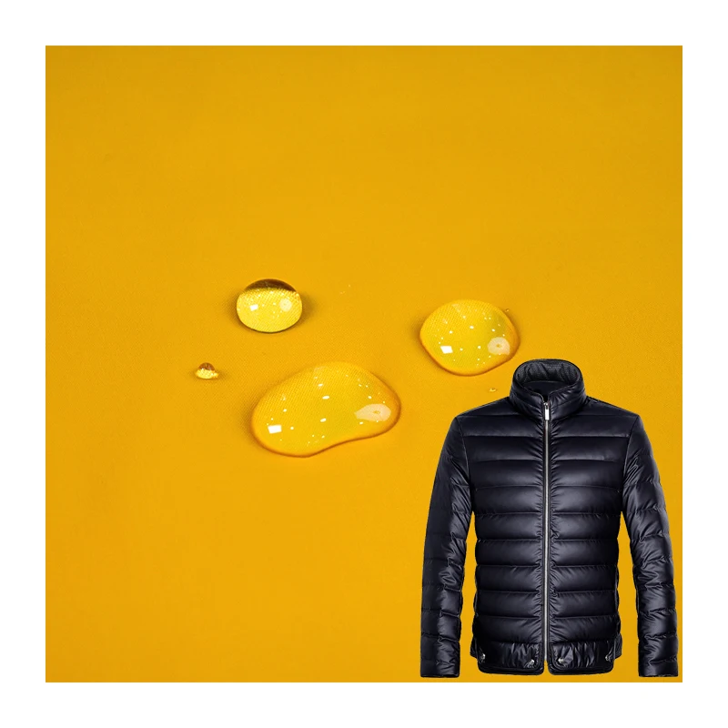 100 % Nylon Taffeta Fabric With Waterproof Coated Ultralight Windproof Ripstop For Down Jacket Clothes Fabric