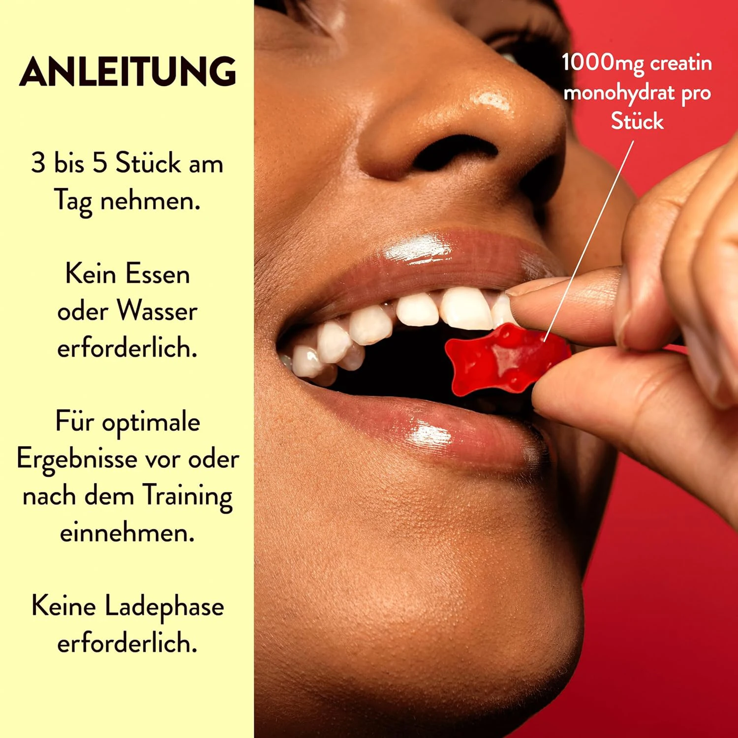 OEM Vegan Creatine Chews For Muscle Growth Muscle Recovery Workout Recovery Anaerobic Endurance Creatine Monohydrate Gummies