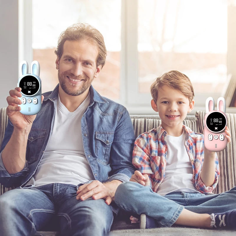 Детская Беспроводная двухсторонняя радиостанция haut-parleur talkie-walkie