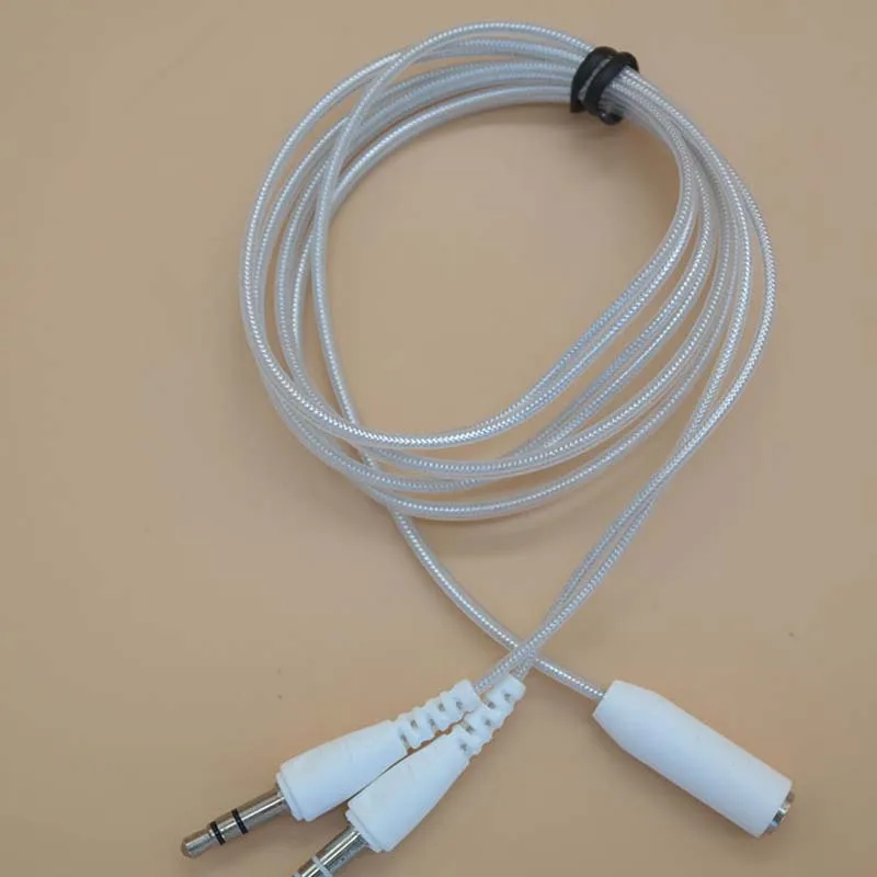
Headphone Splitter 3.5mm Jack 2 Male to 1 Female Headset Adapter Audio Cable for Computer PC Audio Splitter Cable 1M 