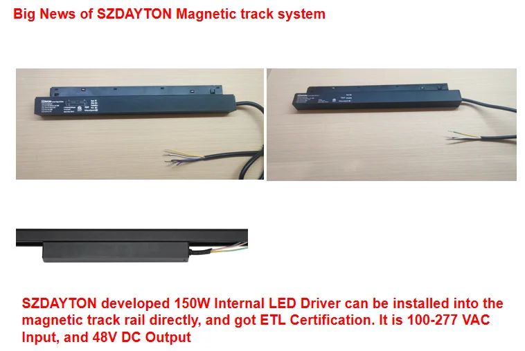Daytonled ETL cETL Cert антибликовый вращающийся книжный ряд CRI90 коммерческий Магнитный Трековый светильник 48VDC