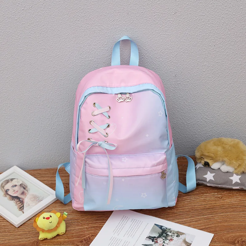 2023 new high quality backpacks hot sellers Gradient backpack Pink galaxy girl backpack for children school bags