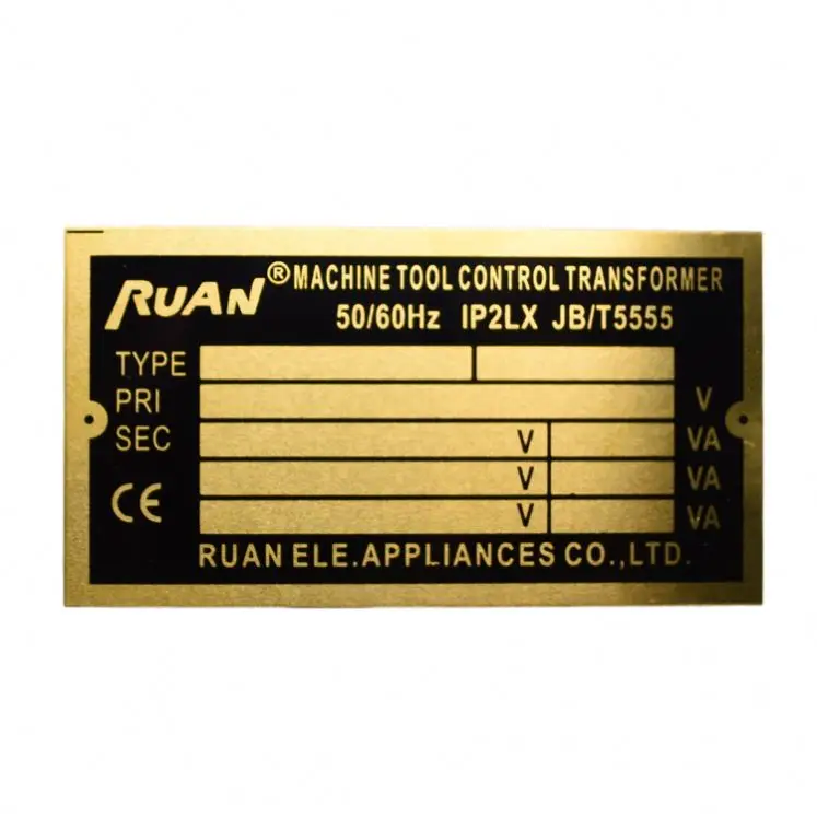 Factory Custom Logo Sticker Engraved Brushing Metal Card Metal Nameplate Aluminium Nameplate