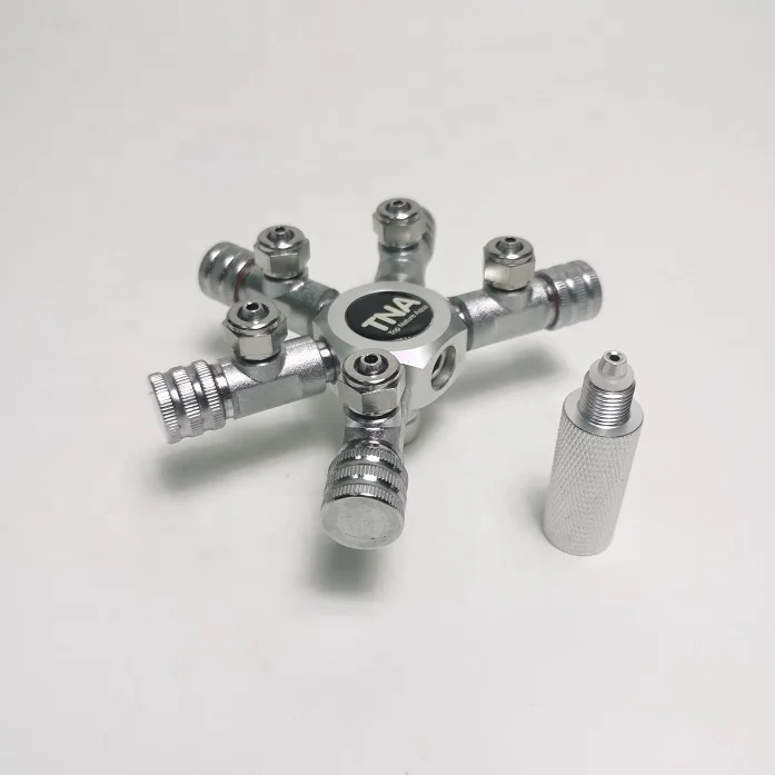 Aquarium Planted Landscape Tank 5 way CO2 Splitter Valve for CO2 supply regulator