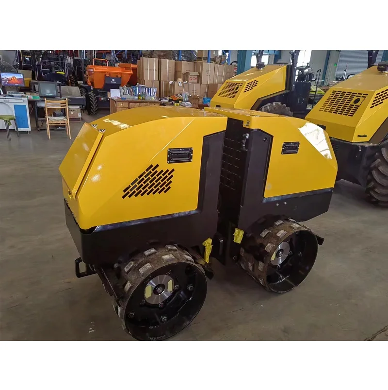 Mini Road Roller SRD016W 25hp Remote Control Double Drum Vibratory Roller