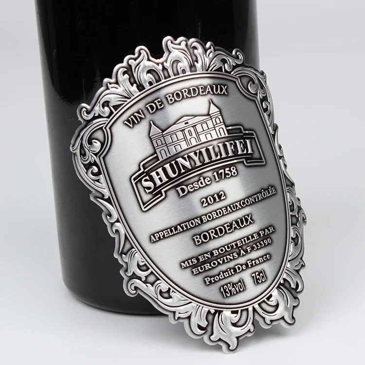 Waterproof Vinyl UV Printing Water Bottle Stickers Private Label for Bottle Logo Roll Adhesive Beer Wine Drink Glass Customized