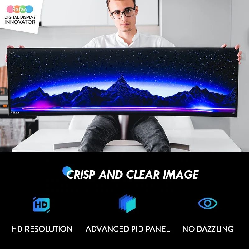 28 inch Stretched Bar Lcd display digital signage ultra wide monitor