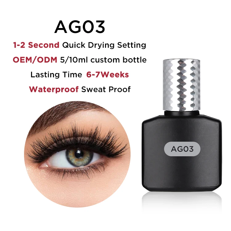 Eyelash Extension Glue 0.5 Dry Time Korea Black Private Label Super Glue Adhesive Latex Free Eyelash Extension Vegan Lash Glue