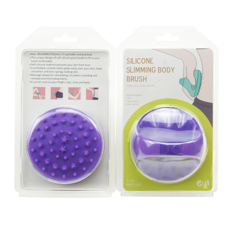 New Handle Anti Cellulite Weight Loss Neck Massager Brush, Manual Arm Leg Muscle Pain Relief Brush Massage Brush