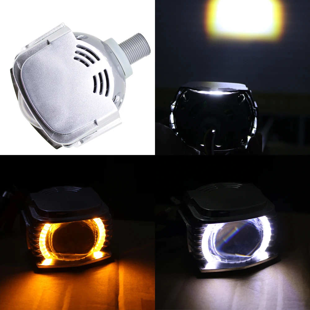 TAOCHIS Car Aozoom 3.0 inch 12v 30W headlamp Special LED High Beam projector Lens with devil eyes Blue Red White H4 H7 9005 9006