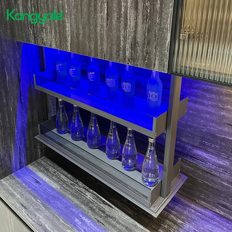 Kangyale Kitchen Cabinet Organizer Electronic Lift Basket Electric Glass Shudder Cabinet Lifting-baskets