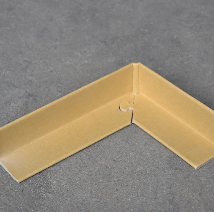 ECO friendly L Shape Paper Brown Kraft Paper Edgeboard Paper Cardboard Corner Protector Edge Board Protection