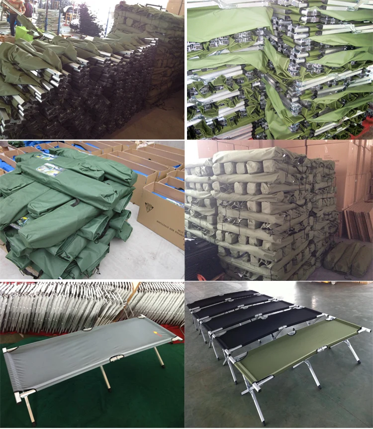  Походные алюминиевые складные армейские односпальные кровати для взрослых на заказ военные 600D Двойные