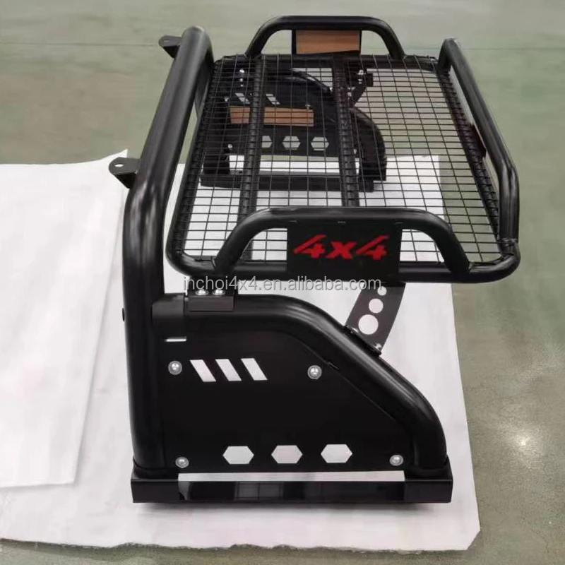 Custom Auto Parts Sport Roll Bar 4x4 Pickup Black Steel Roll Bar Bracket for Hilux Revo Ford Ranger Navara NP300 Dodge RAM