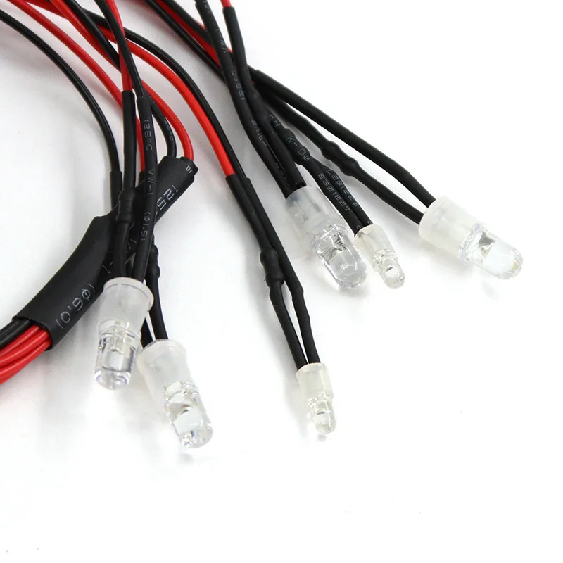 2 /4 /6 /8 Lights 70cm RC LED Night Headlamps Headlights 3/5mm Light for Model Drift Crawler Car