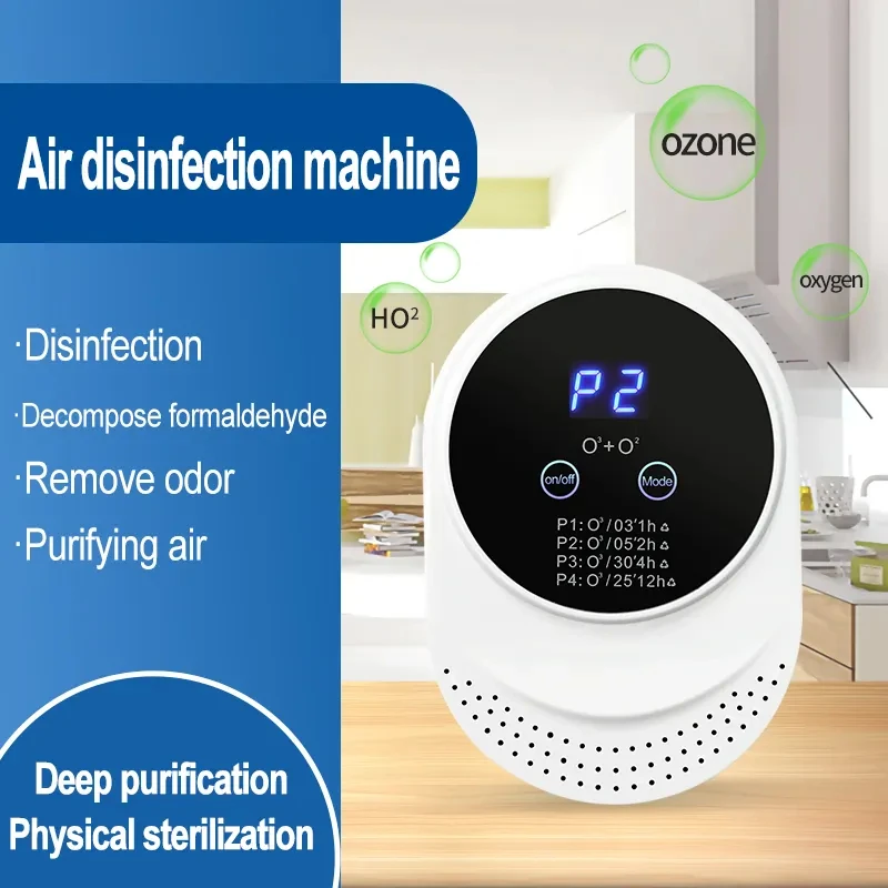 Air Ozone Generator With Touch Screen Pet House Smart Purifier Deodorization Deodorant for Litter Box Room Products