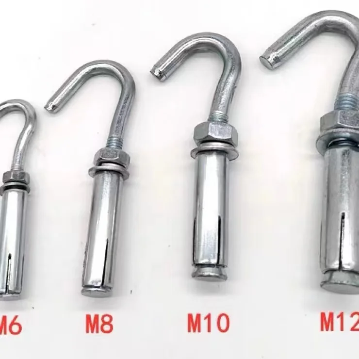 M6-M12 hook J-type anchor bolt concrete wall hook screw expansion hook