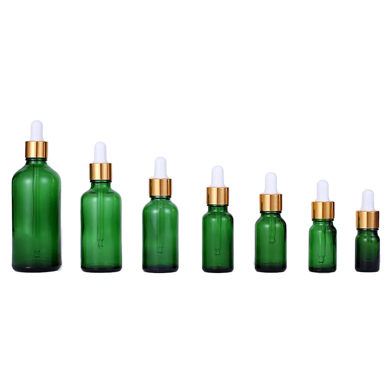 High Quality and Low Price Transparent Amber Frosted Clear cosmetic empty glass serum bottles Essential Oil Dropper Bottles