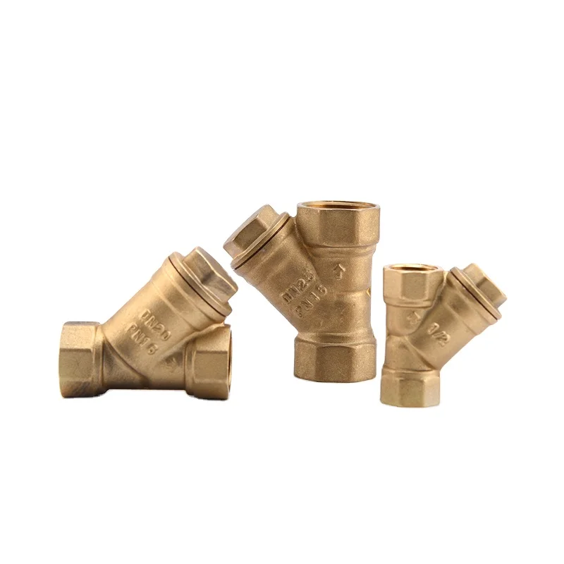 BOTE OEM BT5006 high pressure Female thread brass Y shaped strainer check valve price