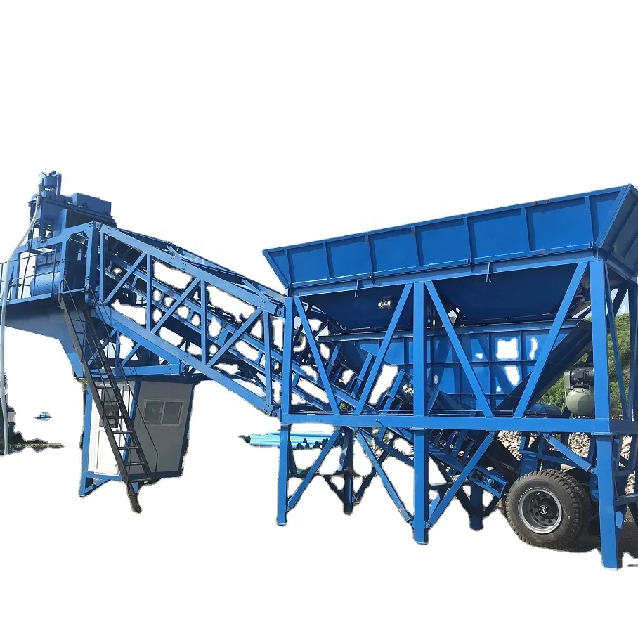 1m3 2m3 Per Batch Wet Mix Concrete Production Line On Sale