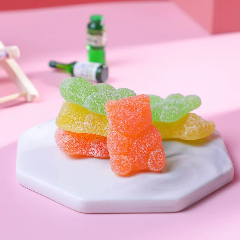 New Wholesale Colorful Bear Gummy Candies Sweet Fruit Flavor Bear Shape Mixed Fruit Flavor in Stock