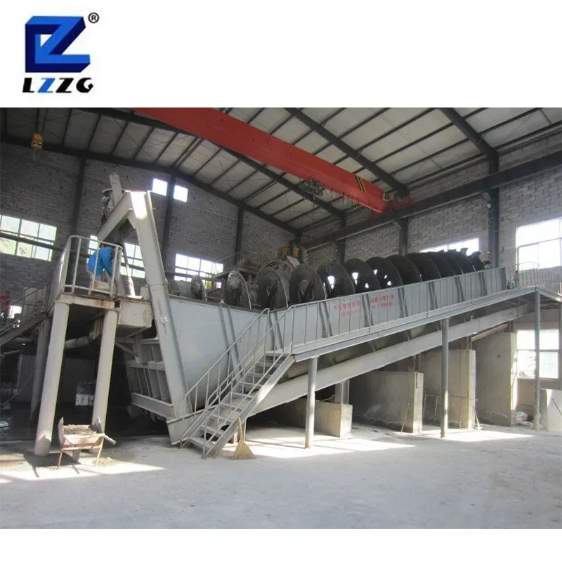 24 hours working automatic fine sand spiral screw sand washing machine price