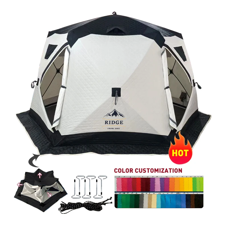 Водоотталкивающая и ветростойкая палатка, 6 шт.