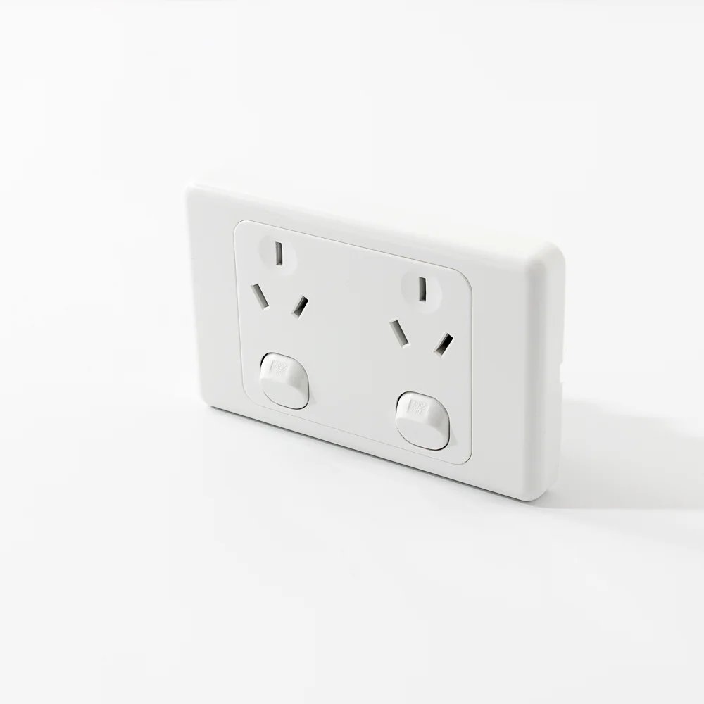 High quality 220v industrial electrical Double Socket power wall socket