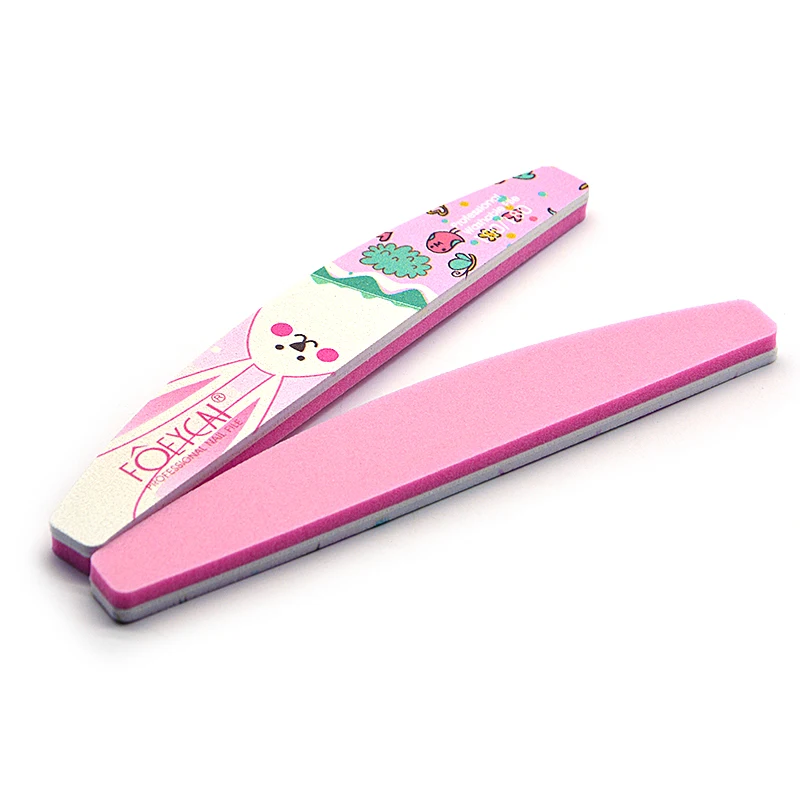 100 180 240 Grit korean colorful professional manicure tools premium nail file wholesale with custom logo