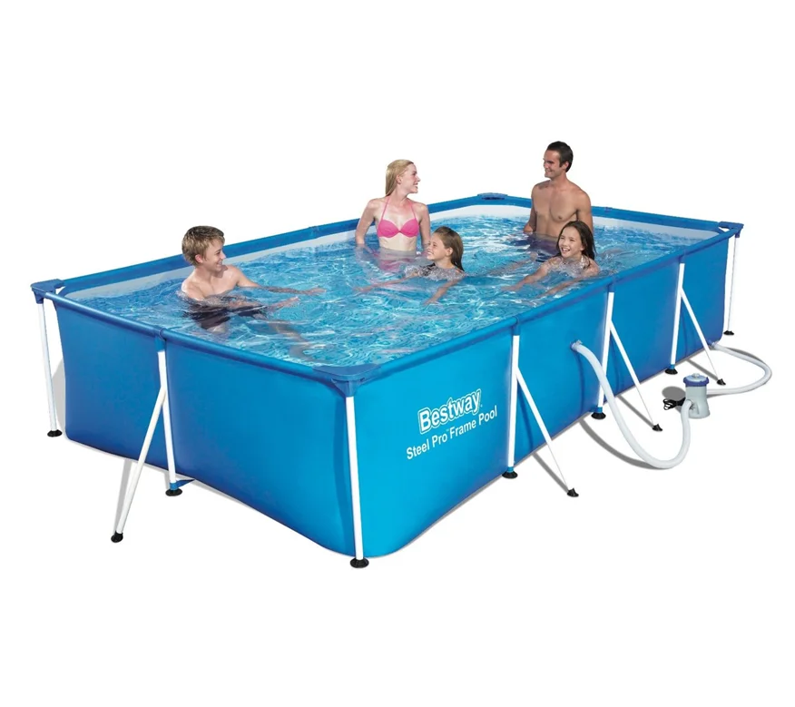 
300 x 201 x 66cm 56411 Steel Pro Splash Frame Swimming Pool Set with Filter pump 