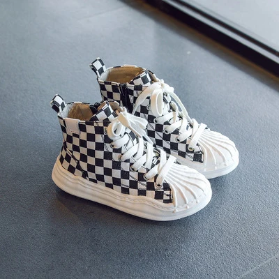 Wholesale Classical Casual Children Soft High Shoes NOn-skid Shell Head Autumn Unisex OEM Walking Sneakers