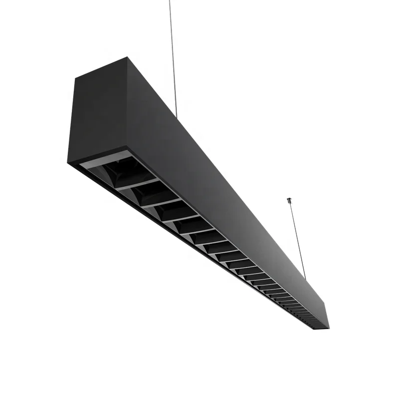 Dolight L45 high efficiency 160lm/W LENS linear office lighting Aluminum CE/RoHS/ERP pendant light UGR<19 light