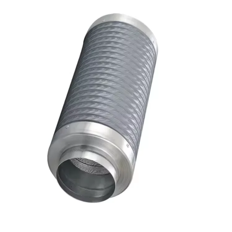 250mm Aluminum Head Silencing Pipe for HVAC Systems Chinese Design Style for Heating Hospitals Gyms Halls Schools Dining Areas