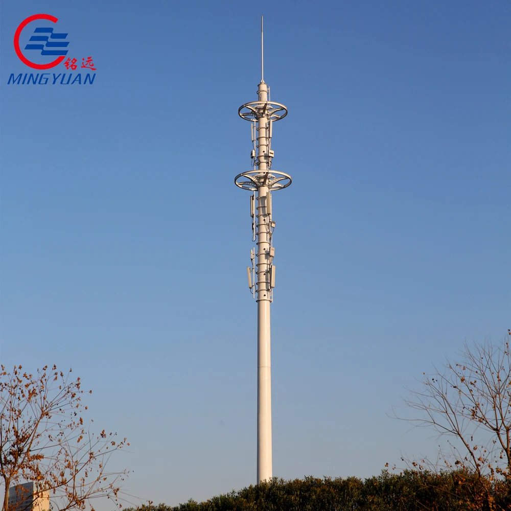 Custom design Monopole Tower Galvanized Wifi Tower