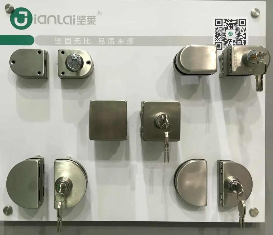 JL-401A Glass Door Lock Security Heavy Duty Frameless Sliding Glass Door Lock