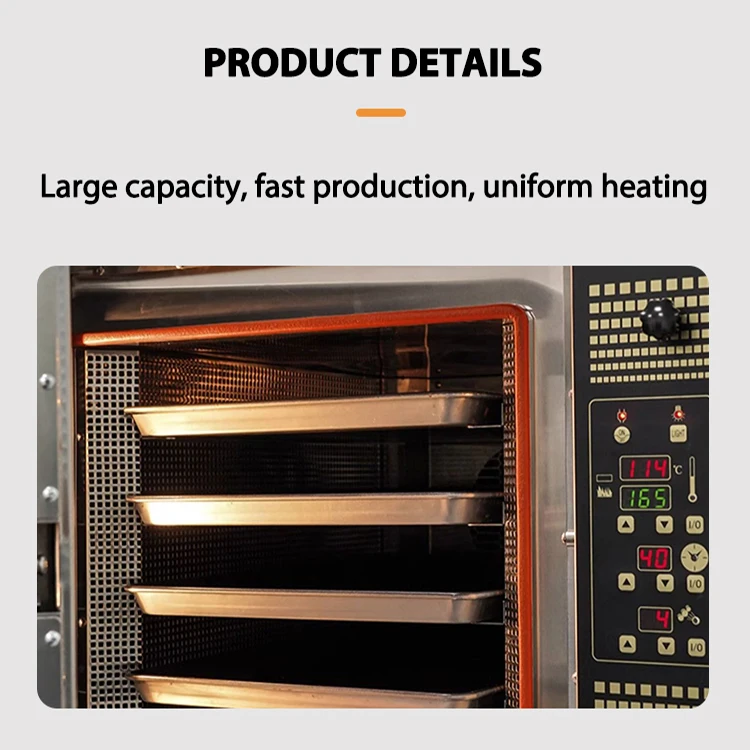 Bakery Equipment 4 Trays Hot Air Circulation Electric Commercial Industrial Bread Baking Convection Oven