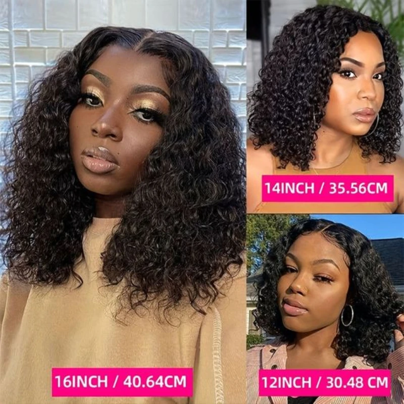 Royce Factory Raw Vietnamese Hair Wig 4x4 Lace Frontal Bob Human Hair Wigs 10 12 14 16 Inch Water Wave Bob For Black Women