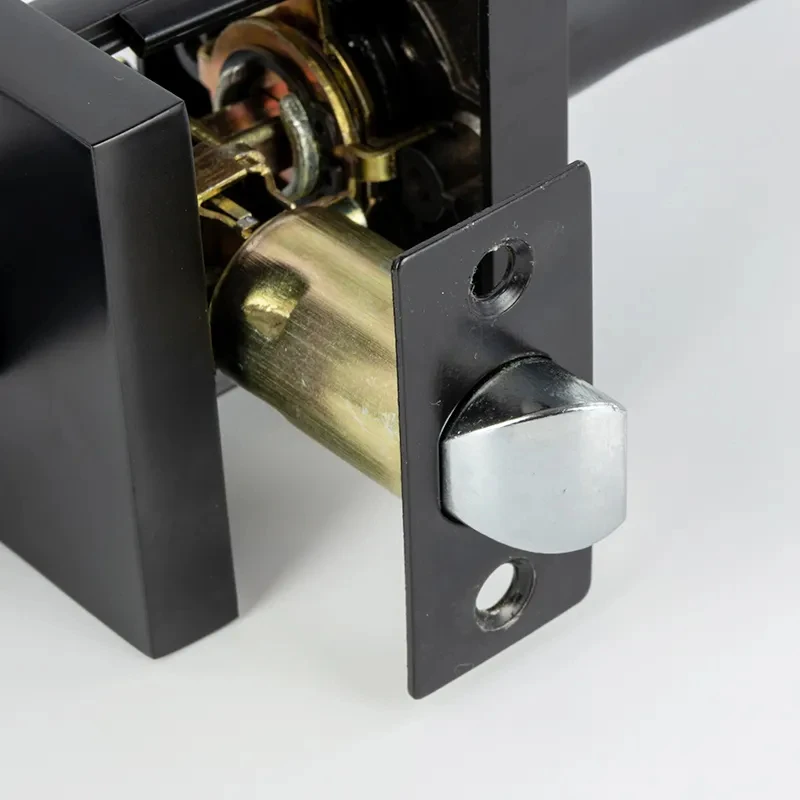 Heavy Duty Privacy Tubular Black Matt Square Black Lever Square Heavy Duty Bathroom Handle Door Lock