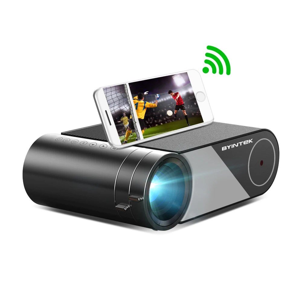 BYINTEK K9 4000lumens Mini LED LCD Mobile Projector For 3D 4K  Home Cinema Portable Digital Projector For Smartphone