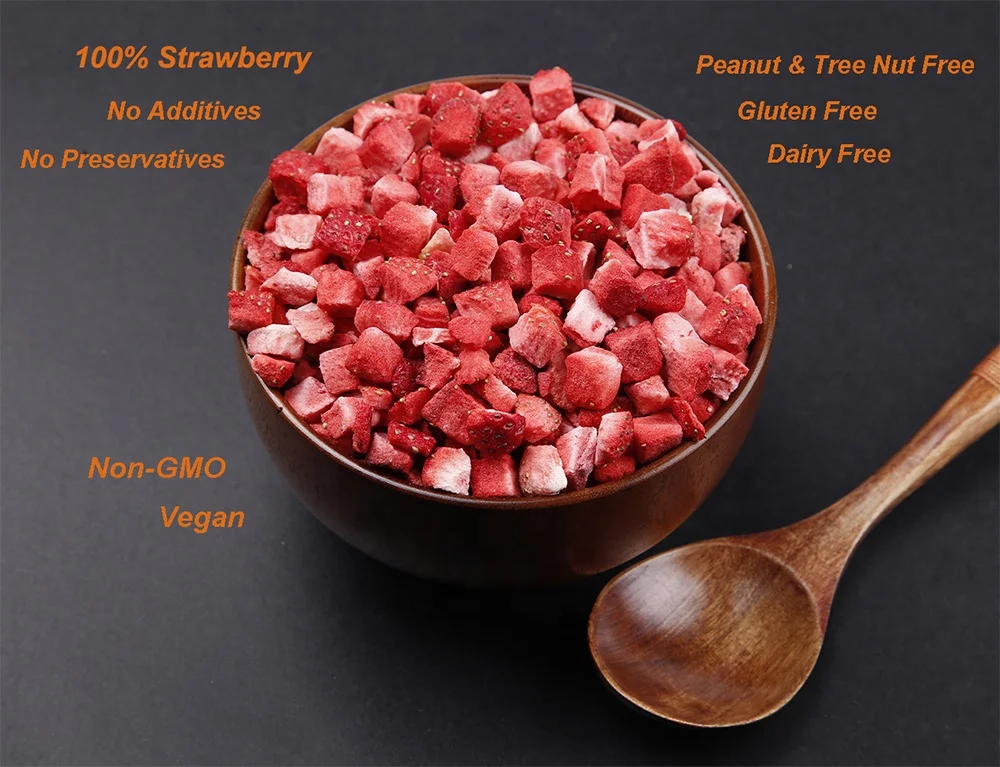 High nutrition food grade beverage ingredient freeze dried fruit flour dry strawberry powder in bulk